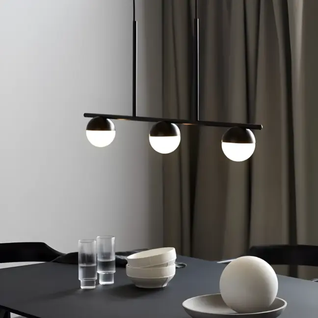 Lampa wisząca Contina nad długi stół w jadalni