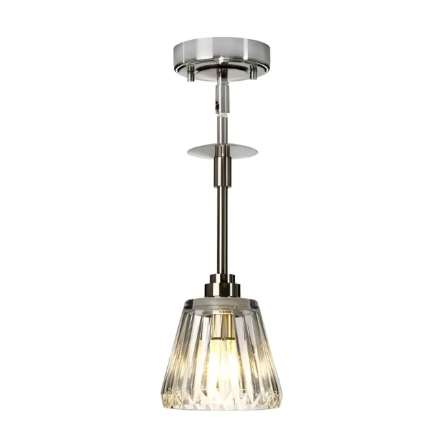 Lampa wisząca Estera - kolor srebrny - BATH/AGATHA1P BN