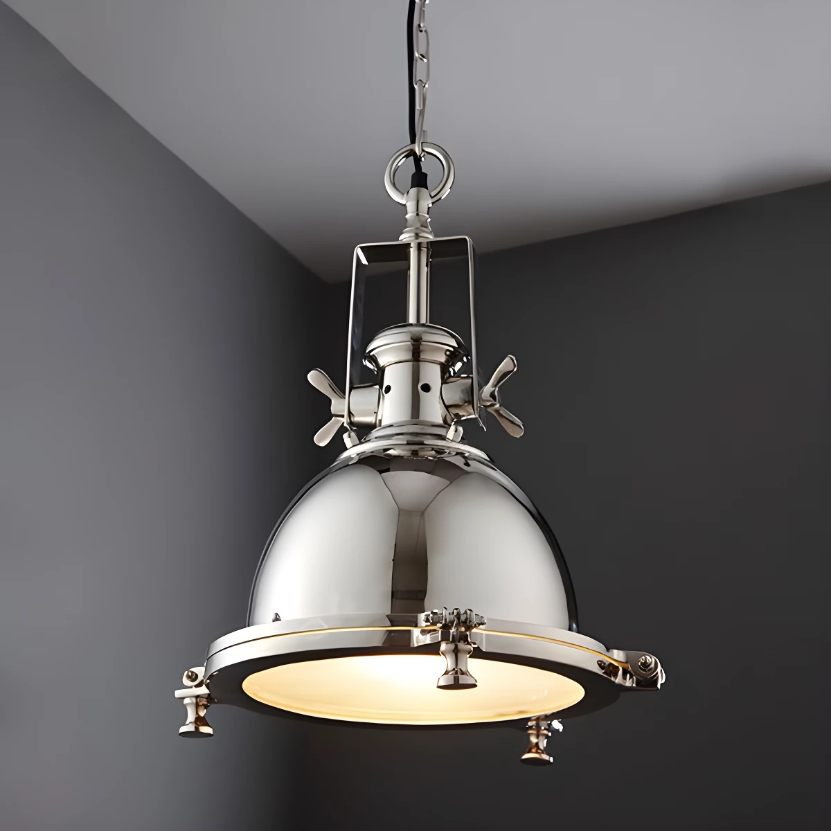 Lampa wisząca Fenton - kolor srebrny - 73103