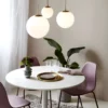 Lampa wisząca Grant 15 nad stolik kawowy w salonie
