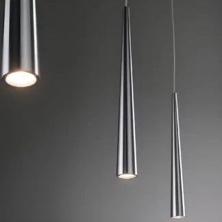 Lampa wisząca Gutta - Klosze stożkowe LED nad wyspę nowoczesną