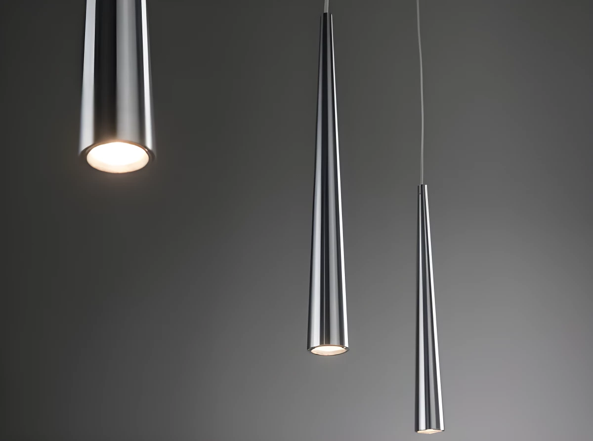 Lampa wisząca Gutta - Klosze stożkowe LED nad wyspę nowoczesną