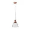 Lampa wisząca Hansen  - kolor miedź, transparentny - 76332