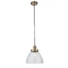 Lampa wisząca Hansen  - kolor mosiądz, transparentny, złoty - 77272