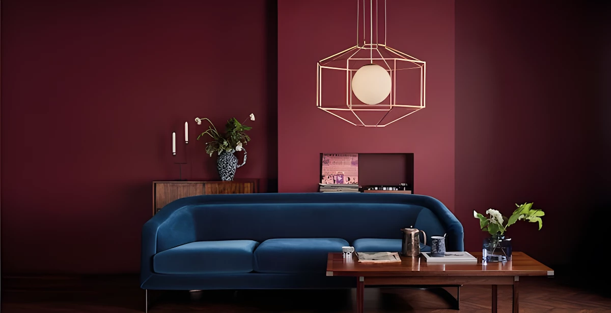 Lampa wisząca Izmir nad sofę w salonie