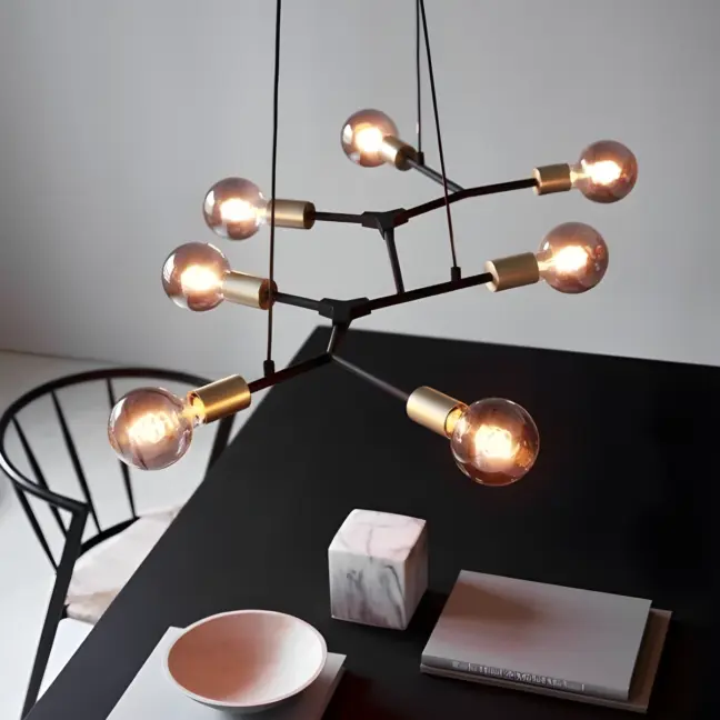 Lampa wisząca Josefine - industrialna nad stół w jadalni