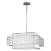 Lampa wisząca Kenney - kolor biały, srebrny - FE/KENNEY/3P