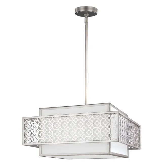 Lampa wisząca Kenney - kolor biały, srebrny - FE/KENNEY/3P
