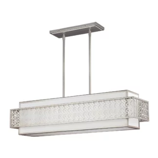 Lampa wisząca Kenney  - kolor biały, srebrny - FE/KENNEY/ISLE