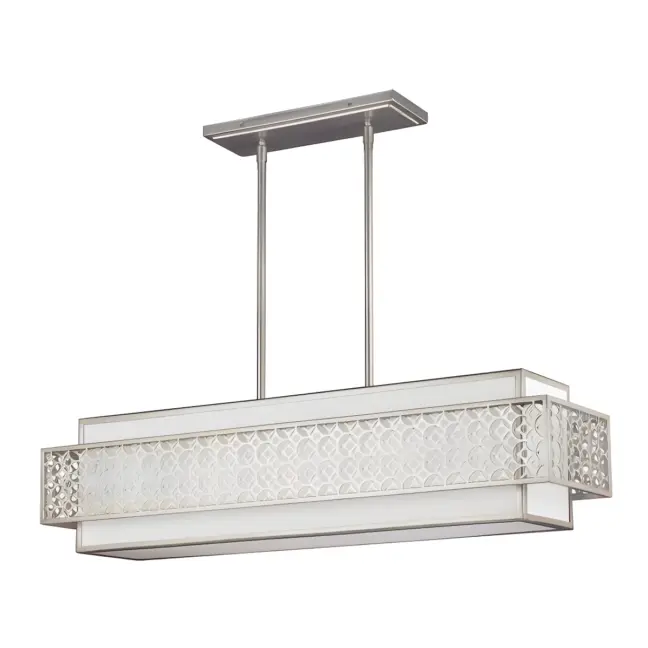 Lampa wisząca Kenney - kolor biały, srebrny - FE/KENNEY/ISLE