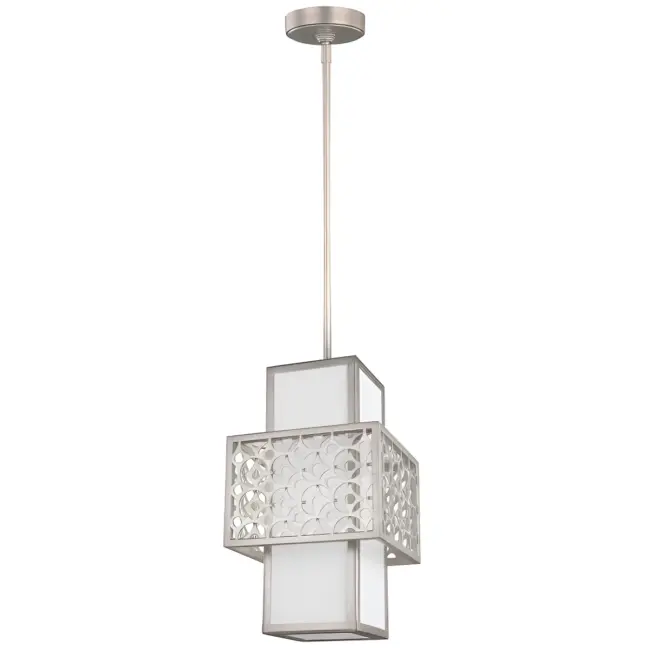 Lampa wisząca Kenney - kolor biały, srebrny - FE/KENNEY/MP