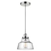 Lampa wisząca Baskin - kolor srebrny, transparentny - FE/BASKIN/P/A PN