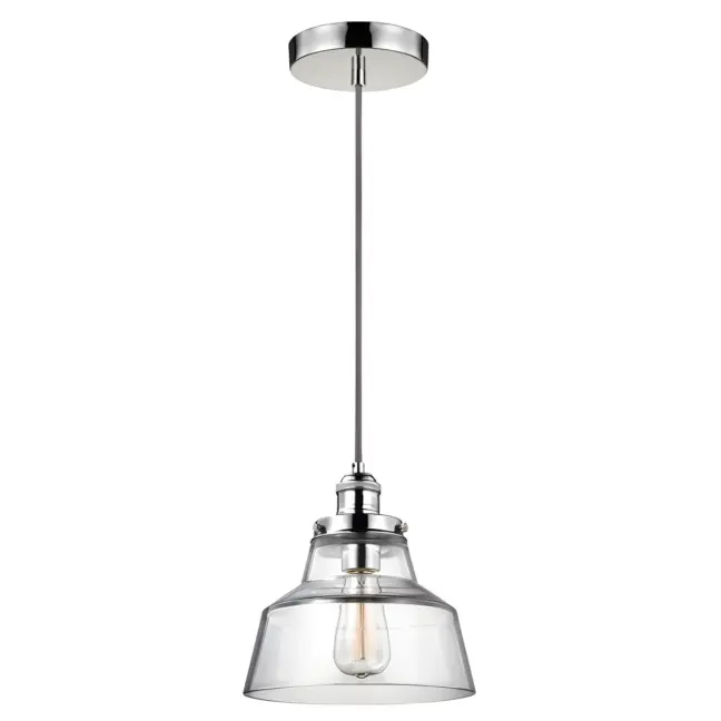 Lampa wisząca Baskin - kolor srebrny, transparentny - FE/BASKIN/P/A PN