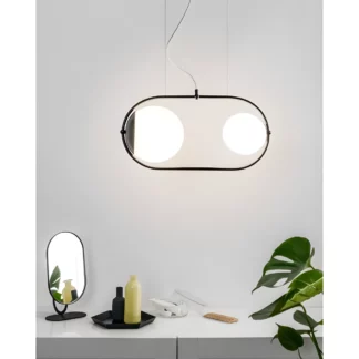 Lampa wisząca Koban nad komodę