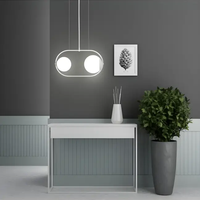 Lampa wisząca Koban nad szafkę w przedpokoju