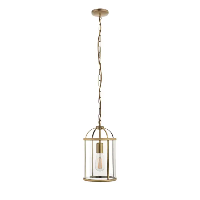 Lampa wisząca Lamberth - kolor transparentny, złoty - 69454