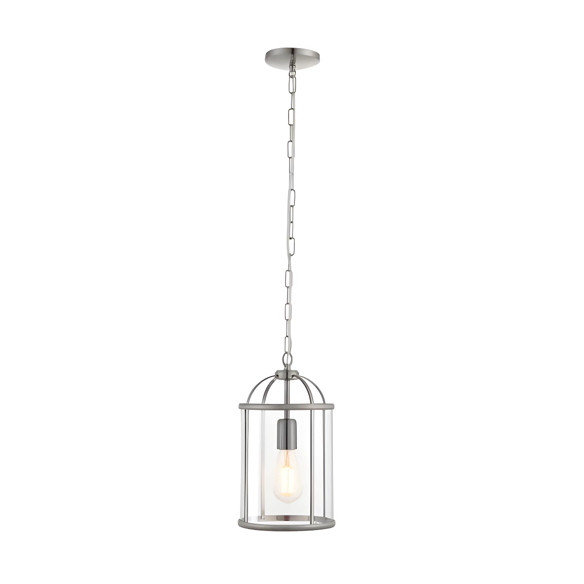 Lampa wisząca Lambeth - kolor srebrny, transparentny - 70323
