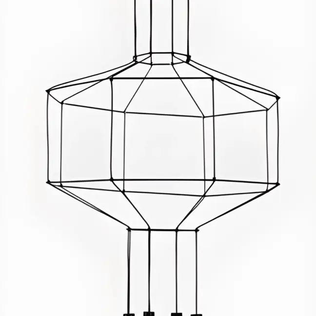 Lampa wisząca Linea do nowoczesnego salonu