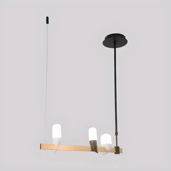 Lampa wisząca ozdobna Sakai - nowoczesne żarówki LED