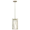 Lampa wisząca Nest  - kolor biały, srebrny - HK/NEST/P/A SL