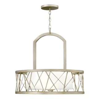 Lampa wisząca Nest - kolor biały, srebrny - HK/NEST/P/B SL