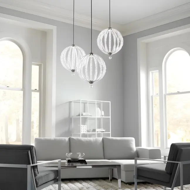 Lampa wisząca Oberlin - kolor srebrny - FE/OBERLIN/P/S