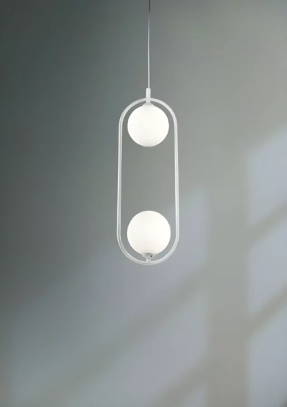 Lampa wisząca Ring  - kolor biały - MOD013PL-02W