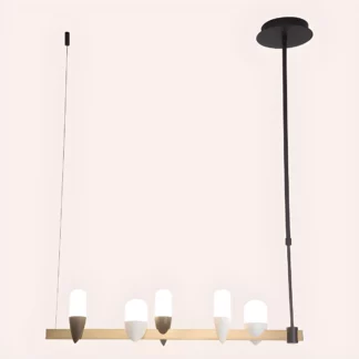 Lampa wisząca Sakai do oryginalnego salonu