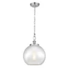 Lampa wisząca Tabby - kolor srebrny, transparentny - FE-TABBY-P-M