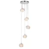 Lampa wisząca Talia  - kolor srebrny, transparentny - 77566