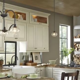 Lampa wisząca Trilogy - kolor brązowy, transparentny - QZ/TRILOGY/MP