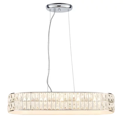 Lampa wisząca Verina  - kolor srebrny, transparentny - 76514