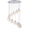 Lampa wisząca Verina  - kolor srebrny, transparentny - 76518