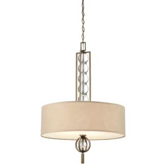 Lampa wisząca Celestial - kolor beżowy, brązowy - KL/CELESTIAL/3P