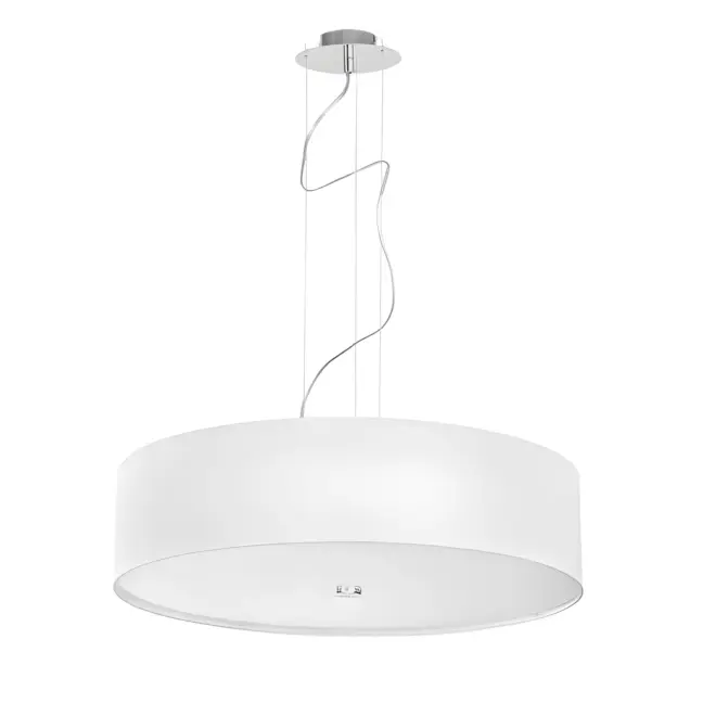 Lampa wisząca Viviane - kolor biały, srebrny - 6772