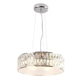 Kryształowa lampa wisząca Diamante - do salonu glamour