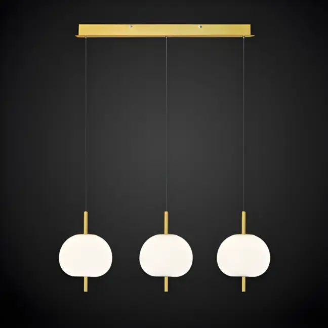 Lampa wisząca Apple - kolor biały, złoty - LA058/P