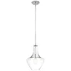 Lampa wisząca Everly  - kolor srebrny, transparentny - KL/EVERLY/P/S CH