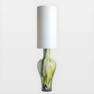 Lampa stołowa Cętki - kolor biały, żółty, Niebieski, Zielony - LGH0591