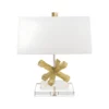 Lampa stołowa Jack - kolor beżowy, złoty - GN/JACKSONSQR/TL