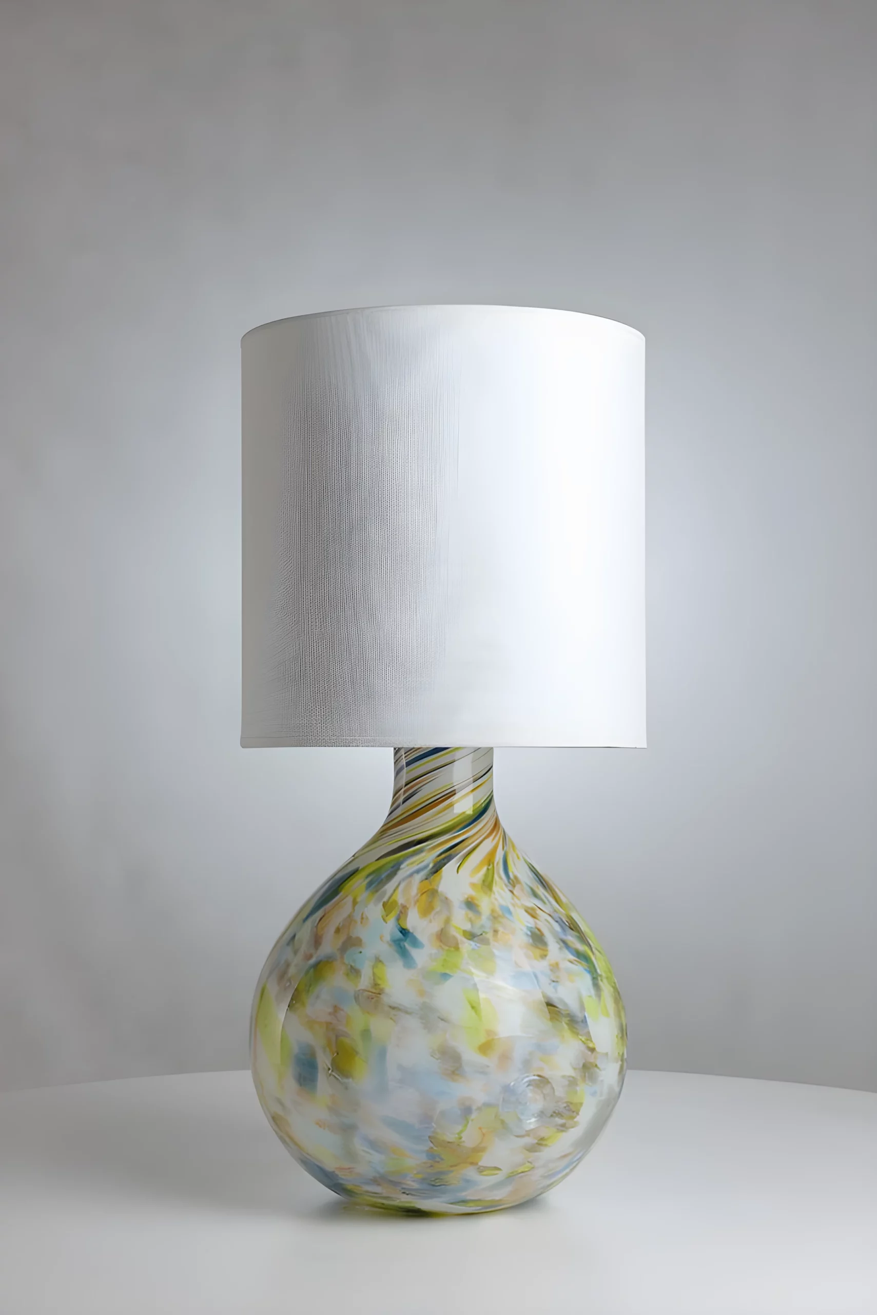 Lampa stołowa Cętki - kolor biały, żółty, Niebieski, Zielony - LGH0585