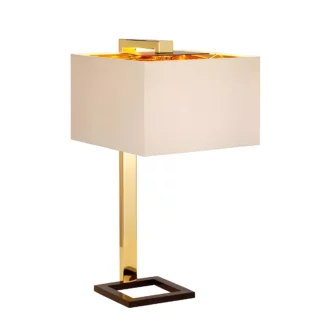 Lampa stołowa Plein - kolor beżowy, złoty - PLEIN/TL