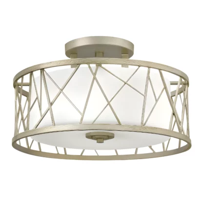 Lampa sufitowa Nest  - kolor biały, srebrny - HK/NEST/SF SL