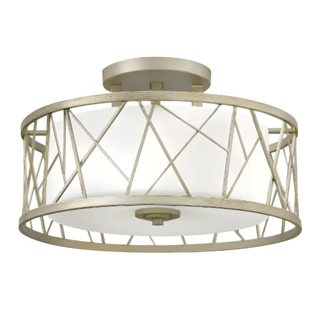 Lampa sufitowa Nest - kolor biały, srebrny - HK/NEST/SF SL