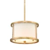Lampa wisząca Lemuria - kolor biały, złoty - GN/LEMURIA/MP