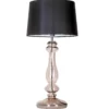 Lampa stołowa Versailles  - kolor miedź, transparentny, Czarny - L204461247