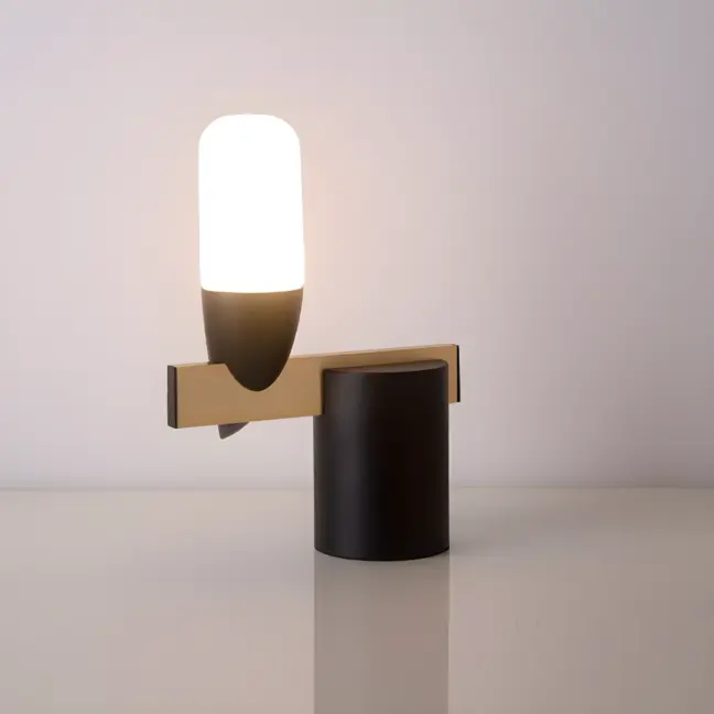 Nowoczesna lampa stołowa Sakai - LED - dekoracyjna żarówka