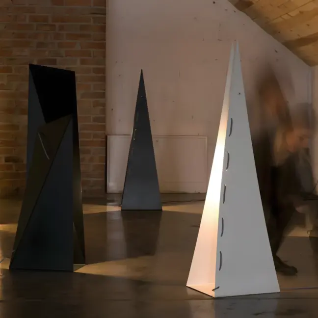 Lampa podłogowa Origami - kolor biały - LGH0351