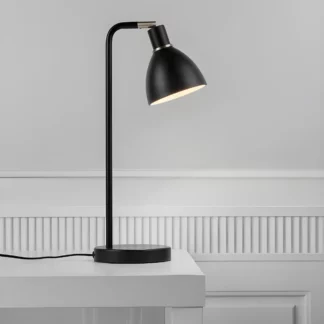 Metalowa lampa biurkowa Ray - Nordlux - czarna