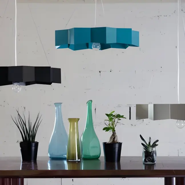 Lampa wisząca Geo - kolor Zielony - LGH0534